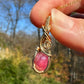 14k Goldfilled Wire-Wrapped Rosecut Ruby Pendant