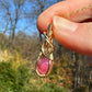 14k Goldfilled Wire-Wrapped Rosecut Ruby Pendant