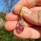14k Goldfilled Wire-Wrapped Rosecut Ruby Pendant