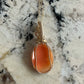Wire-Wrapped Small Vintage Carved Shell Cameo of Woman Pendant in 14k Goldfilled Wire
