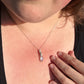 Sterling Silver Wire-Wrapped Rainbow Moonstone Pendant