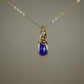 Lapis Lazuli Pendant Wire-Wrapped in 14k Goldfilled Wire