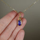 Lapis Lazuli Pendant Wire-Wrapped in 14k Goldfilled Wire