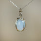 Opalite Pendant Wire-Wrapped in Sterling Silver