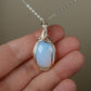 Opalite Pendant Wire-Wrapped in Sterling Silver