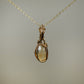 Citrine Pendante Wire-Wrapped in 14k Goldfill