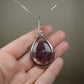 Gem Lepidolite Pendant Wire-Wrapped in Sterling Silver