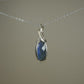 Rosecut Blue Labradorite Pendant Wire-Wrapped in Sterling Silver