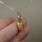 Ethiopian Opal Pendant Wire-Wrapped in Sterling Silver and 14k Goldfill