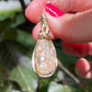 Wire-Wrapped Breccia de Oro (Gold in Quartz) Pendant in Sterling Silver and 14k Gold-Fill